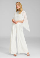 Schlupf-Stola aus Chiffon mit Ärmelschlitzen