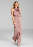 Jumpsuit mit Schluppe aus Satin
