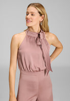 Jumpsuit mit Schluppe aus Satin