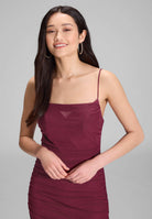 Bodycon-Kleid mit feinen Raffungen