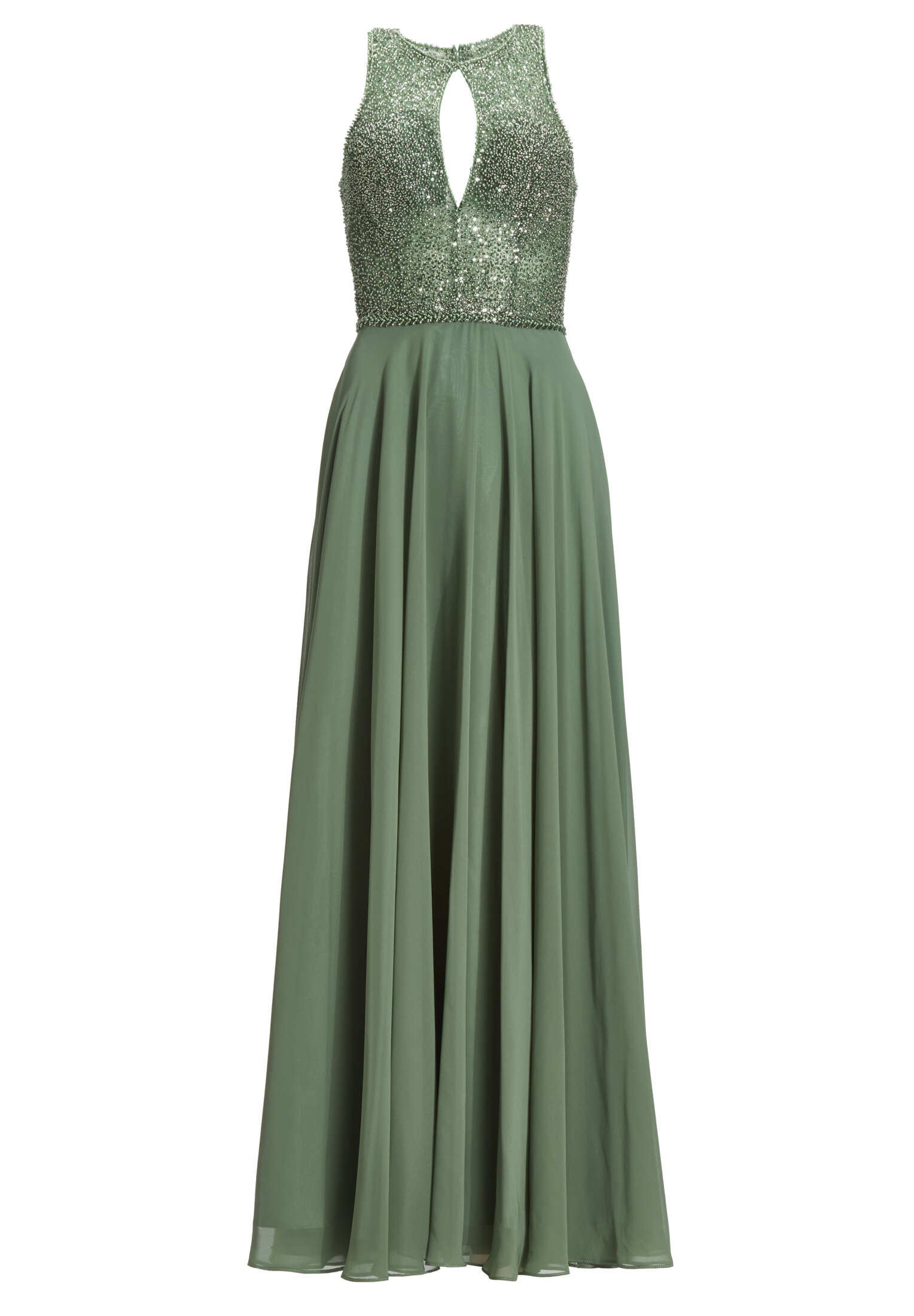 Abendkleid mit Stickerei und Cut-Out Detail