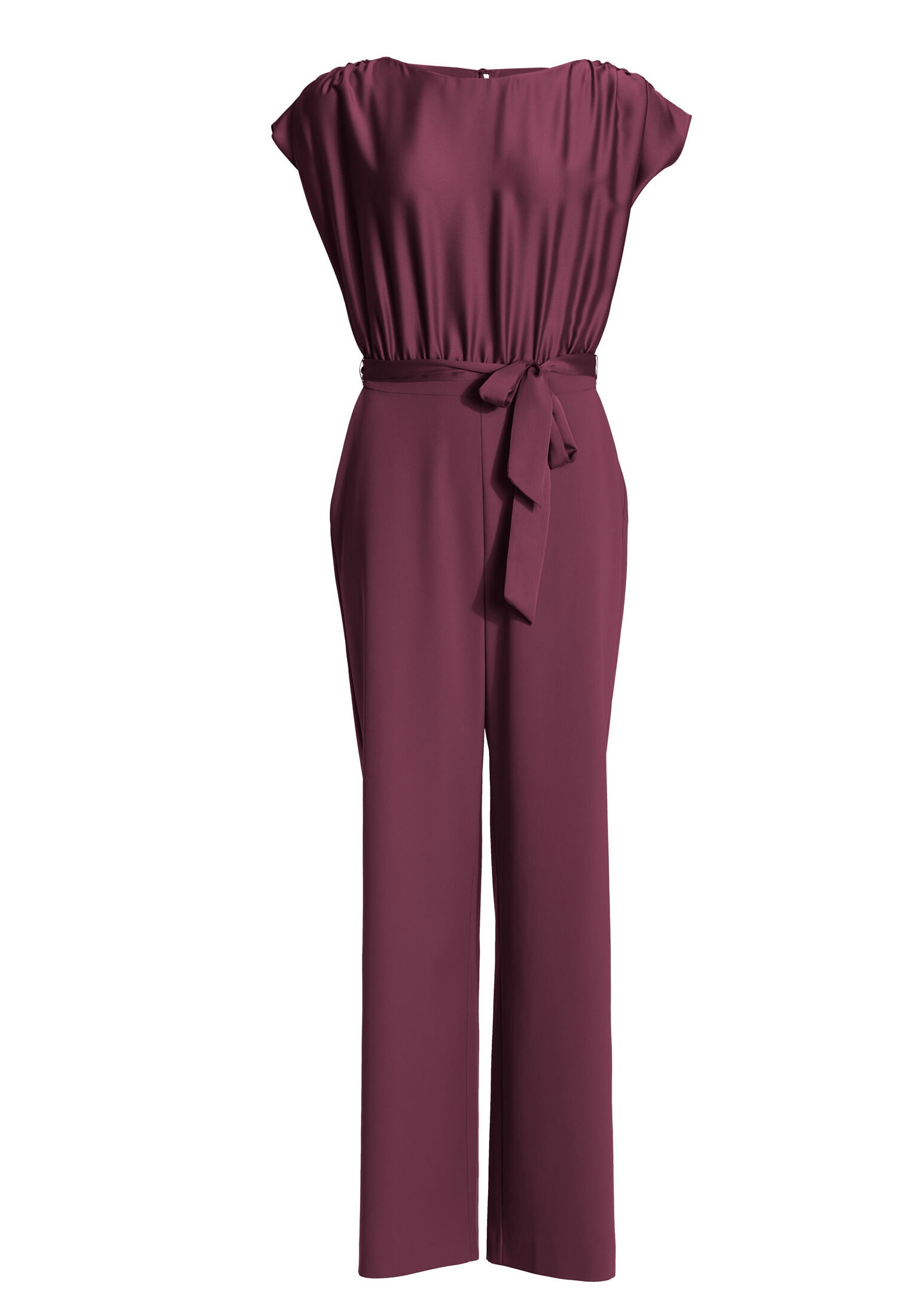 Jumpsuit aus Material-Mix