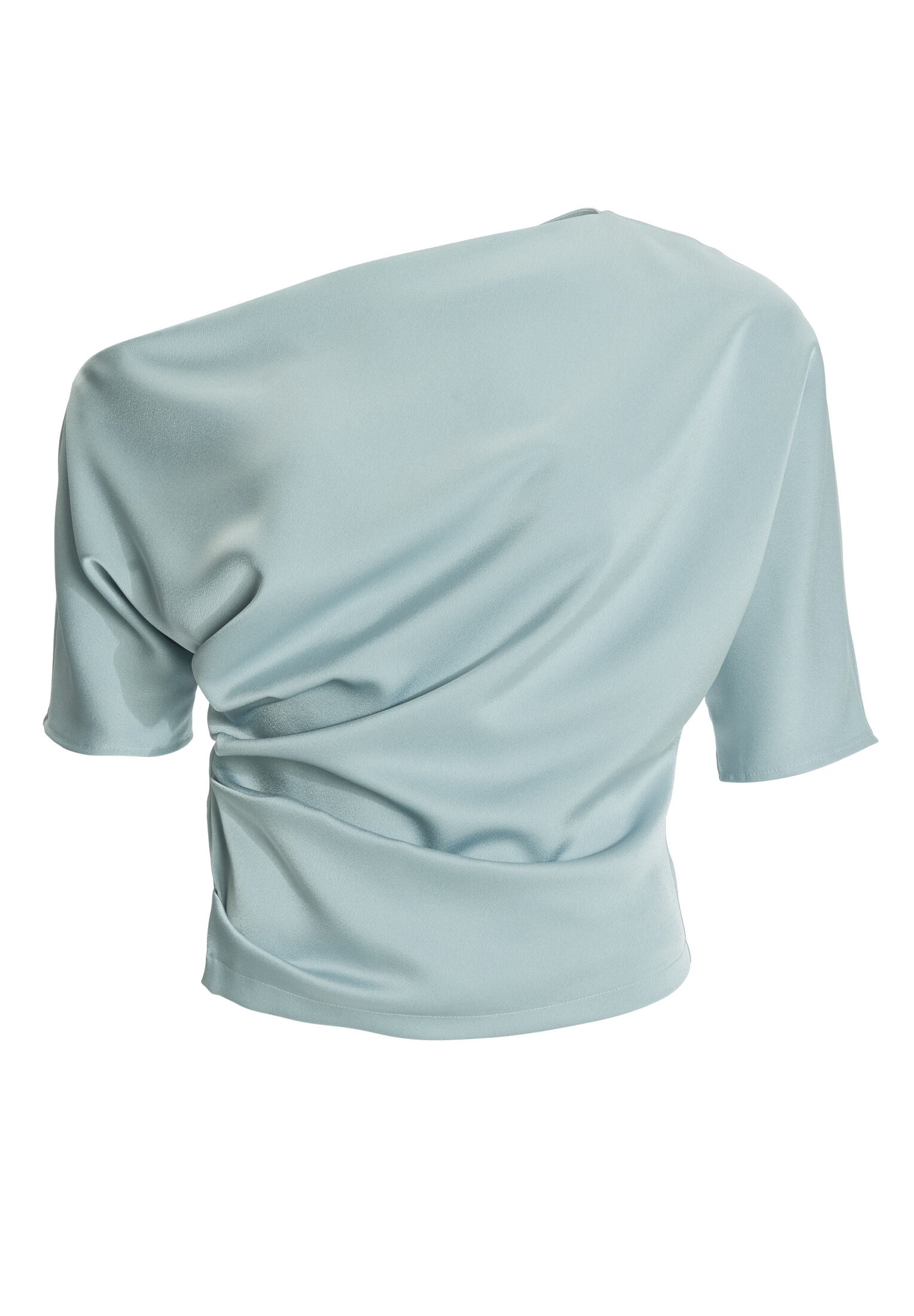 Schulterfreies Oberteil aus Satin