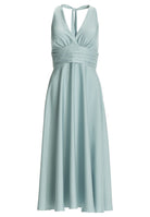 Neckholder Kleid aus Satin