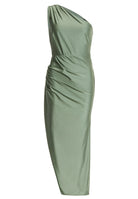 Midi Kleid One Shoulder