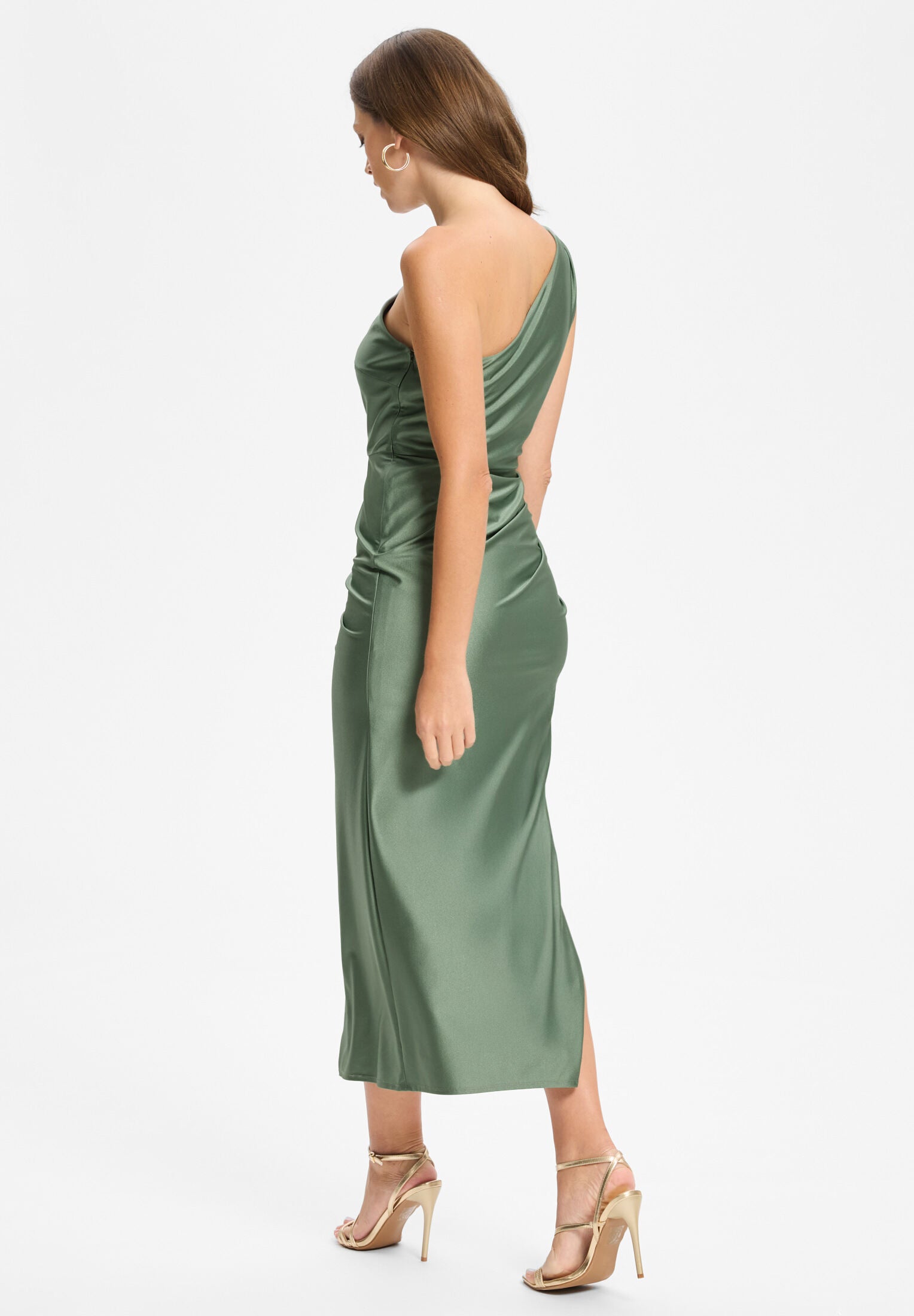 Midi Kleid One Shoulder