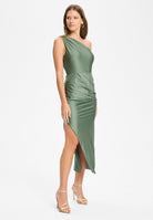 Midi Kleid One Shoulder