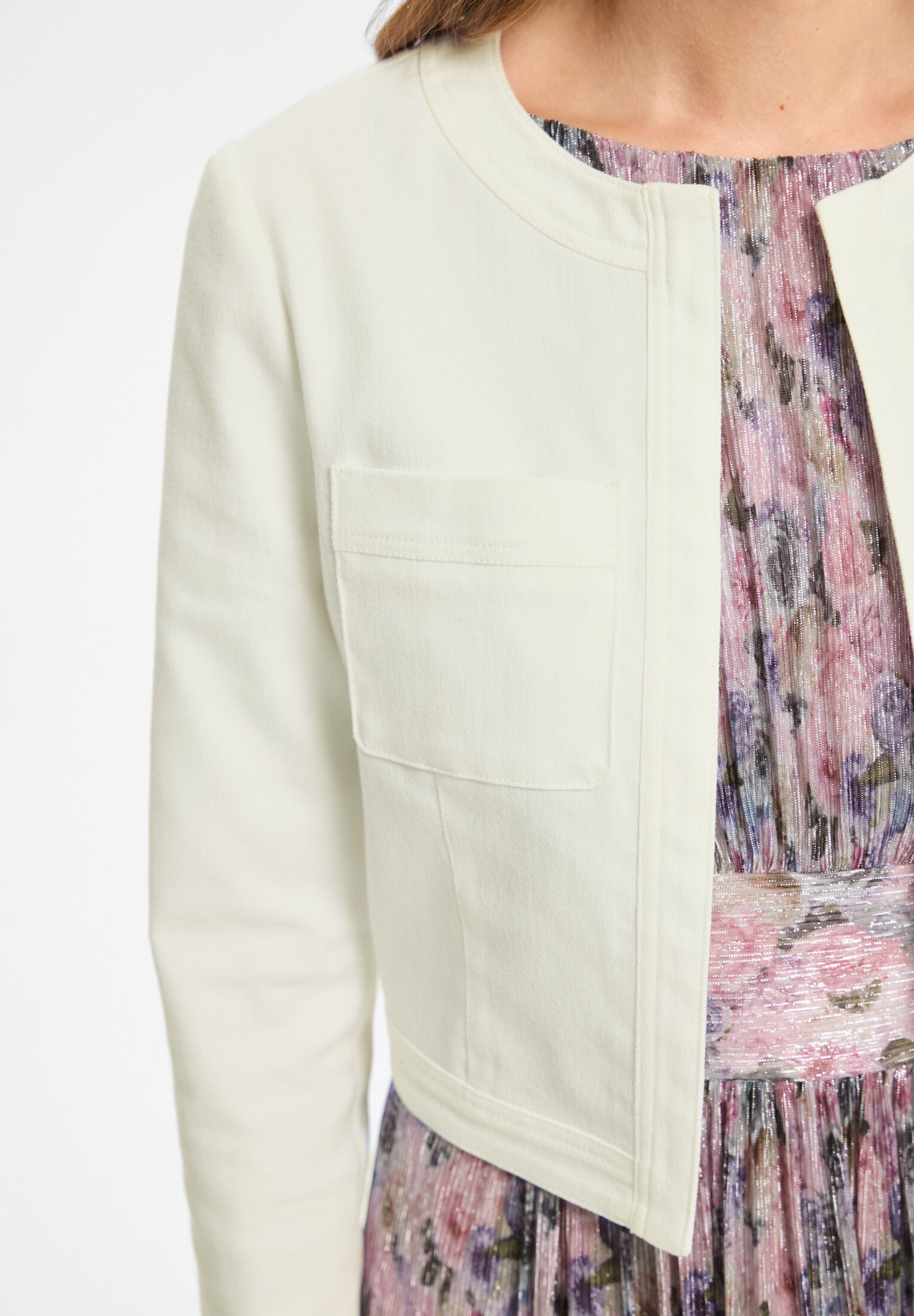 Jacke aus Stretch Denim