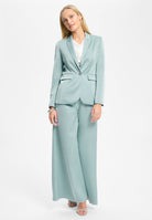 Einknopf-Blazer aus Satin baby blue