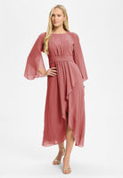 Stola aus Crinkle Chiffon blush rose
