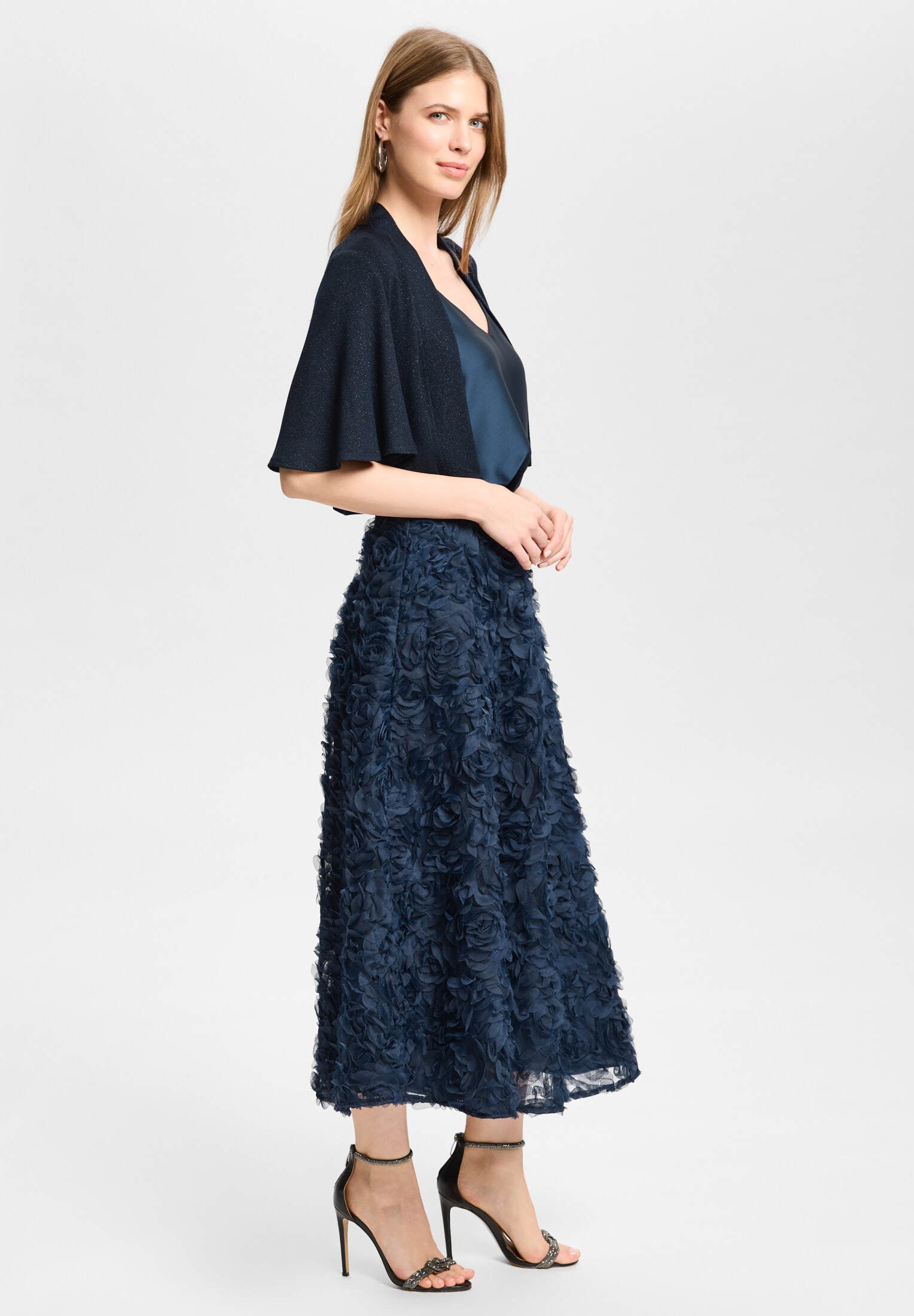 Jersey Bolero mit weiten Ärmeln