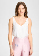 Top aus Satinchiffon