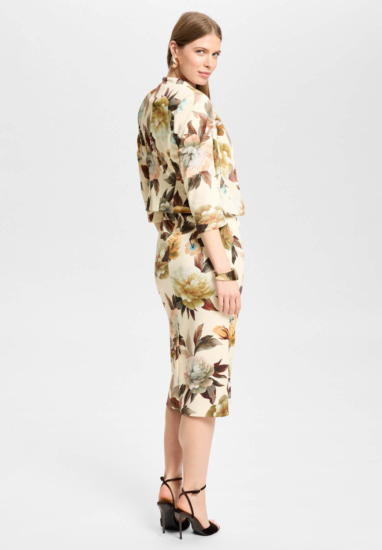 Floral bedruckter Scuba Blazer