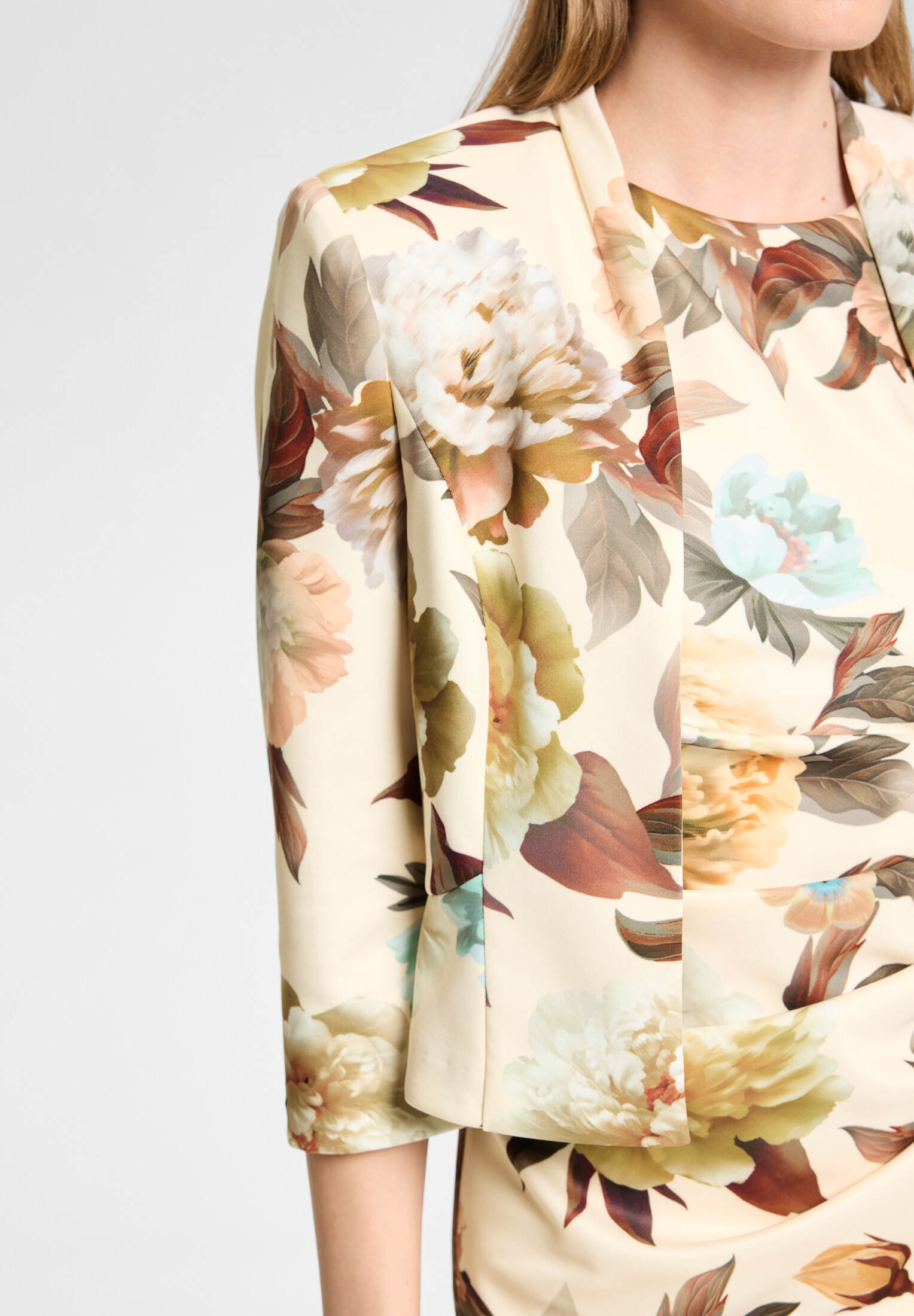 Floral bedruckter Scuba Blazer