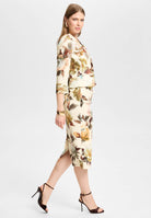 Floral bedruckter Scuba Blazer