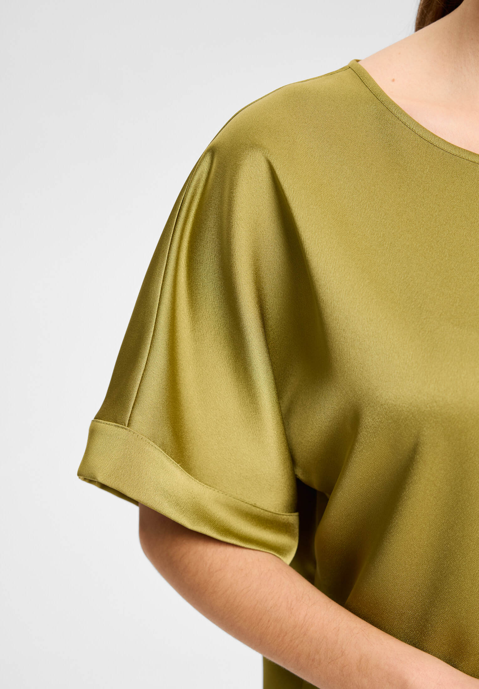 Blusentop aus Satin