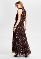 Abendkleid aus Chiffon mit Polka Dots