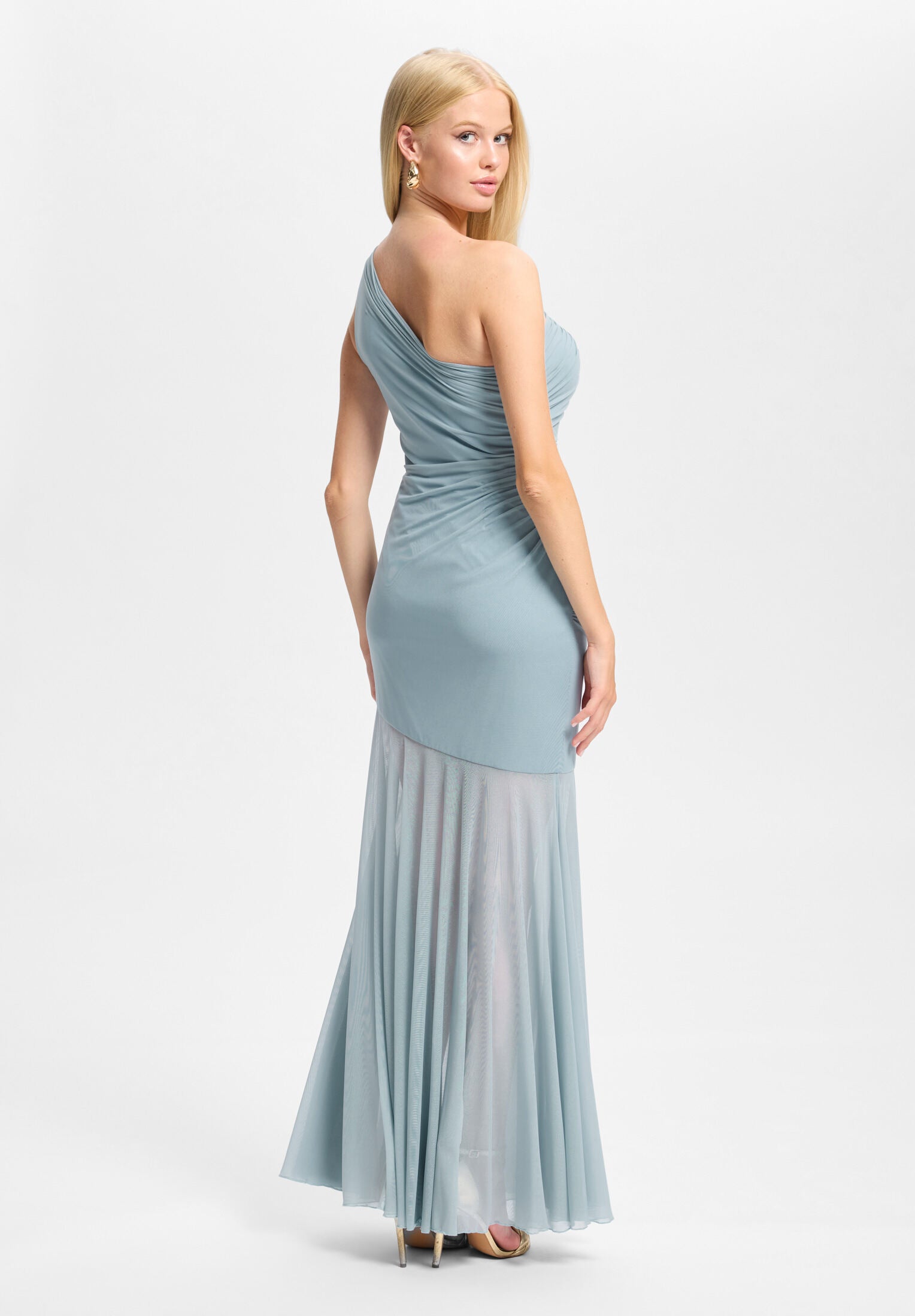 One-Shoulder-Kleid mit Cut-Out Detail