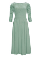 Midikleid mit fließendem Chiffon-Rock