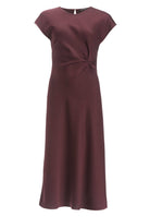 Midi Kleid mit Knoten Detail
