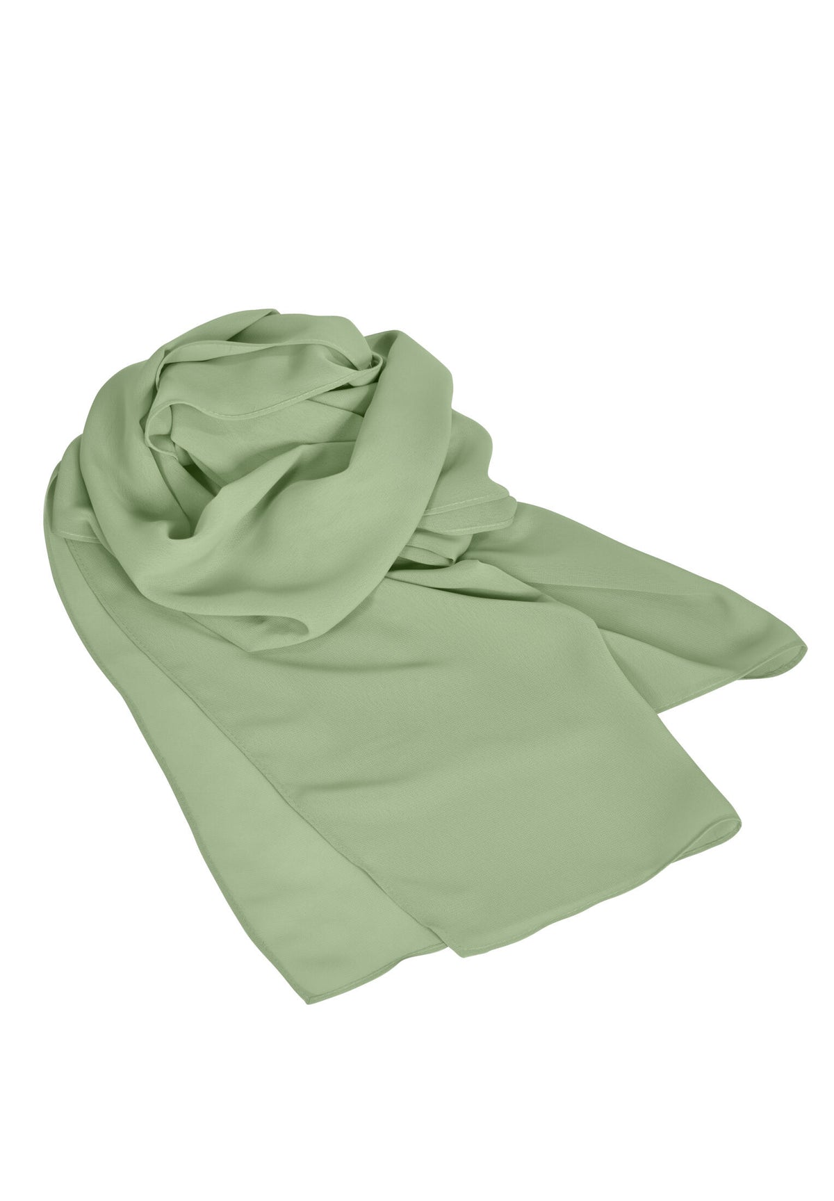 Stola aus Chiffon sage green One Size