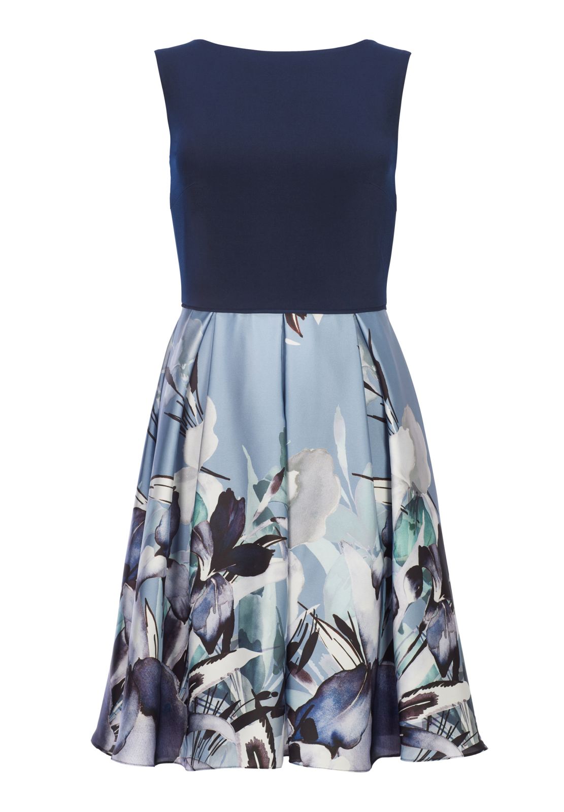 Feminines Minikleid mit Blütenrock