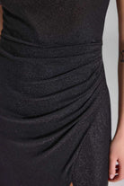 Figurbetontes Jerseykleid mit Beinschlitz