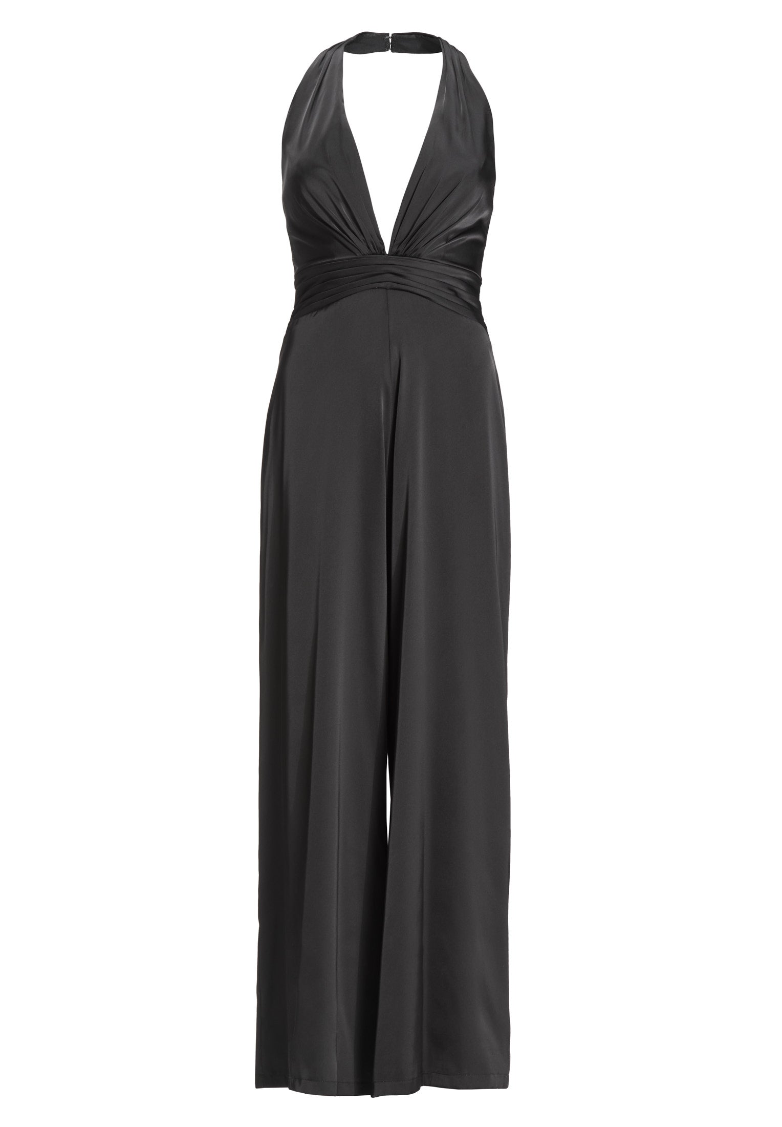 Neckholder Jumpsuit aus Satin