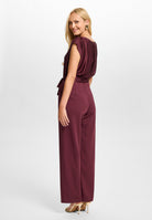 Jumpsuit aus Material-Mix