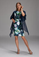 Formstola aus Chiffon navy 0