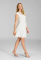 Cocktailkleid mit Spitzenoberteil und Chiffon Rock