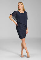 Cocktailkleid mit Überwurf