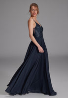 Abendkleid aus Materialmix