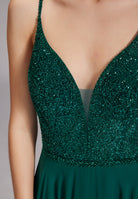 Abendkleid aus Materialmix