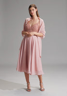 Stola aus Chiffon flamingo pink One Size