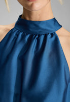 Cocktailkleid aus Satin mit Volant