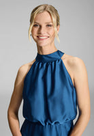 Cocktailkleid aus Satin mit Volant