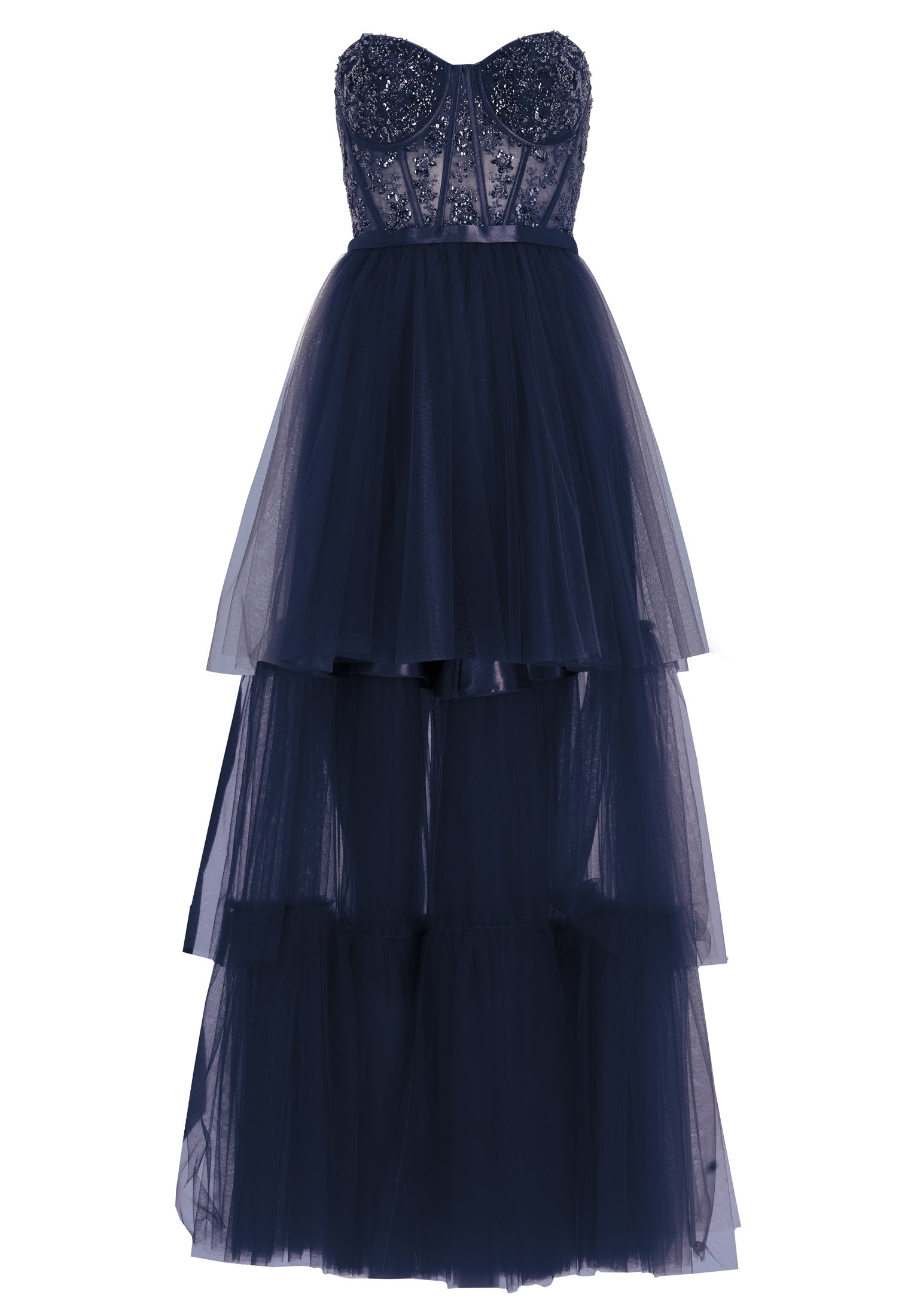 Vokuhila-Kleid mit Corsagentop