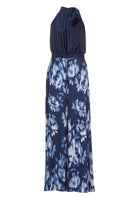 Jumpsuit mit Schluppenblusen Top und Druck Hose