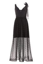 Transparentes Abendkleid aus Tüll