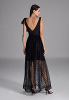 Transparentes Abendkleid aus Tüll