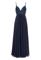 Abendkleid mit Schnür-Oberteil aus Paillette