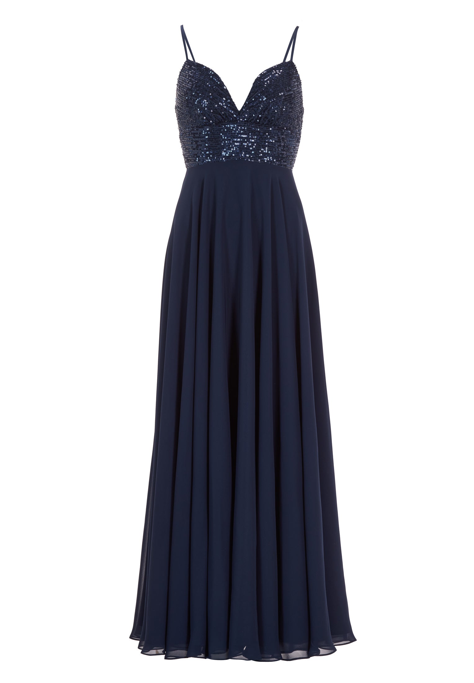 Abendkleid mit Schnür-Oberteil aus Paillette