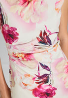 Scuba-Tageskleid mit Drapierung