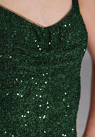 Slipdress mit transparenter Rückenpartie