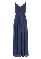 Abendkleid aus Spitze-Chiffon-Mix