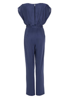 Jumpsuit aus Material-Mix