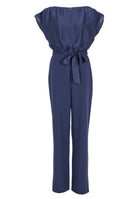 Jumpsuit aus Material-Mix