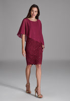 Cocktailkleid mit Überwurf