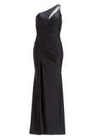 One-Shoulder-Kleid mit Cut-Out und Beinschlitz